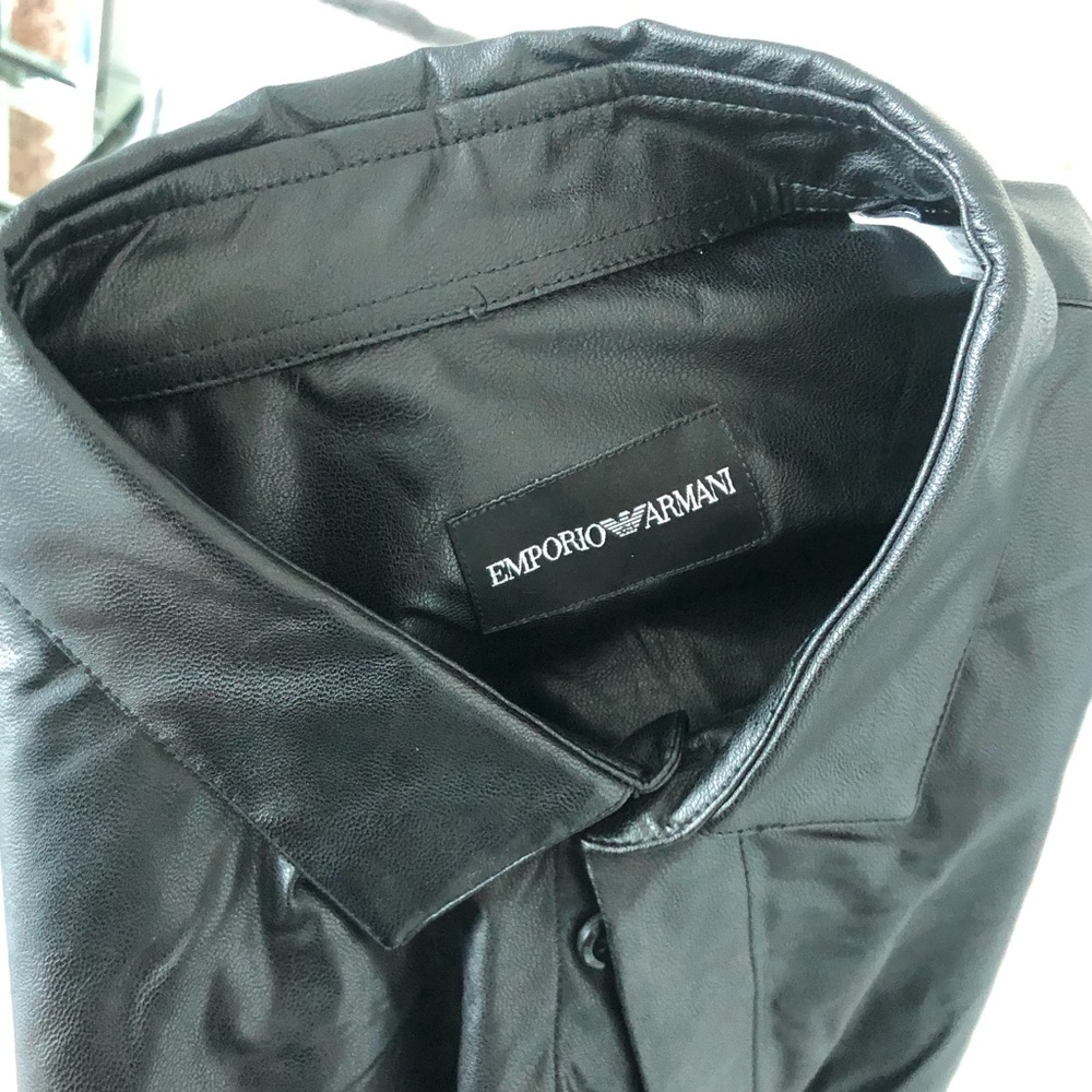 LIMITED EDITION EMPORIO ARMANI LEATHER SHIRT